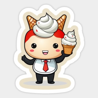 ice creamT-Shirt giril Designed cute illustration Sticker